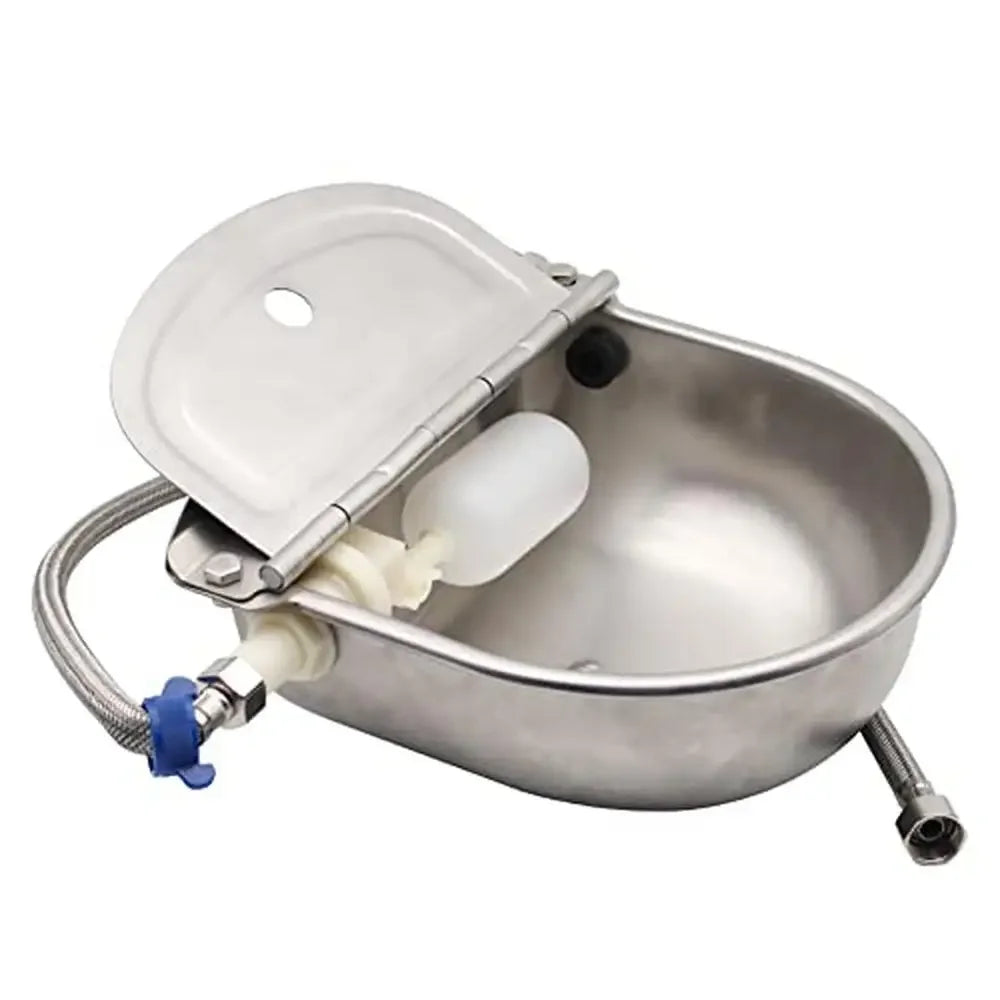 Stainless Steel Water Feeder Bowl with Float Control