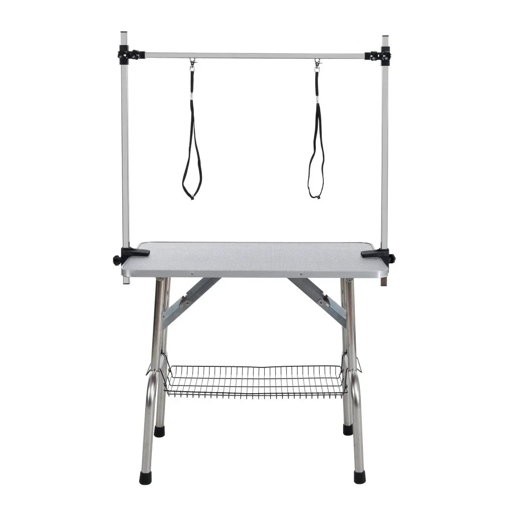 42" Folding Pet Grooming Table Stainless Steel Frame