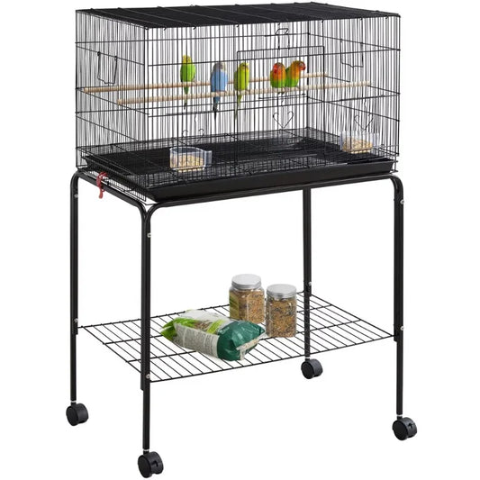 47" Metal Bird Cage with Slide-Out Trey