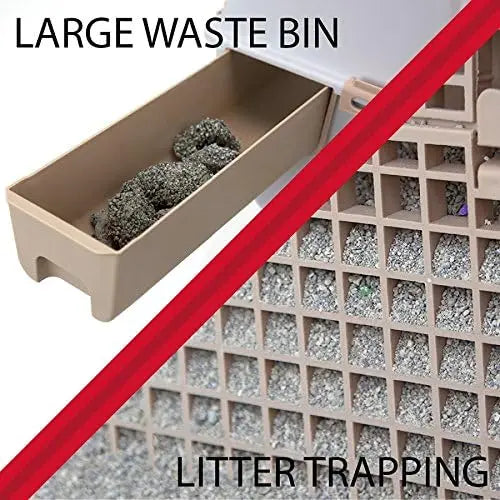 semi-automatic quick cleaning cat litter box