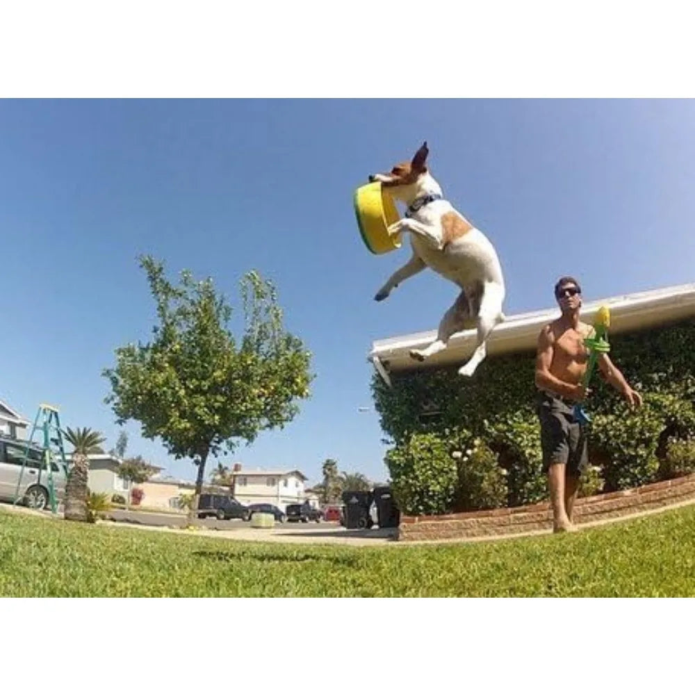 Flying Ring Launcher Dog Exerciser Starter Pack