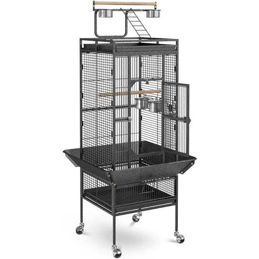 61-inch Cage with Rolling Stand With Play top