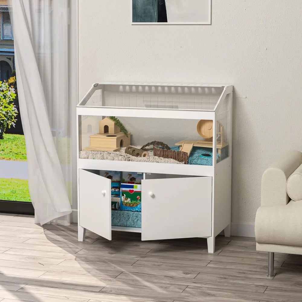 Hamster Cage with Storage Cabinet Large Habitat