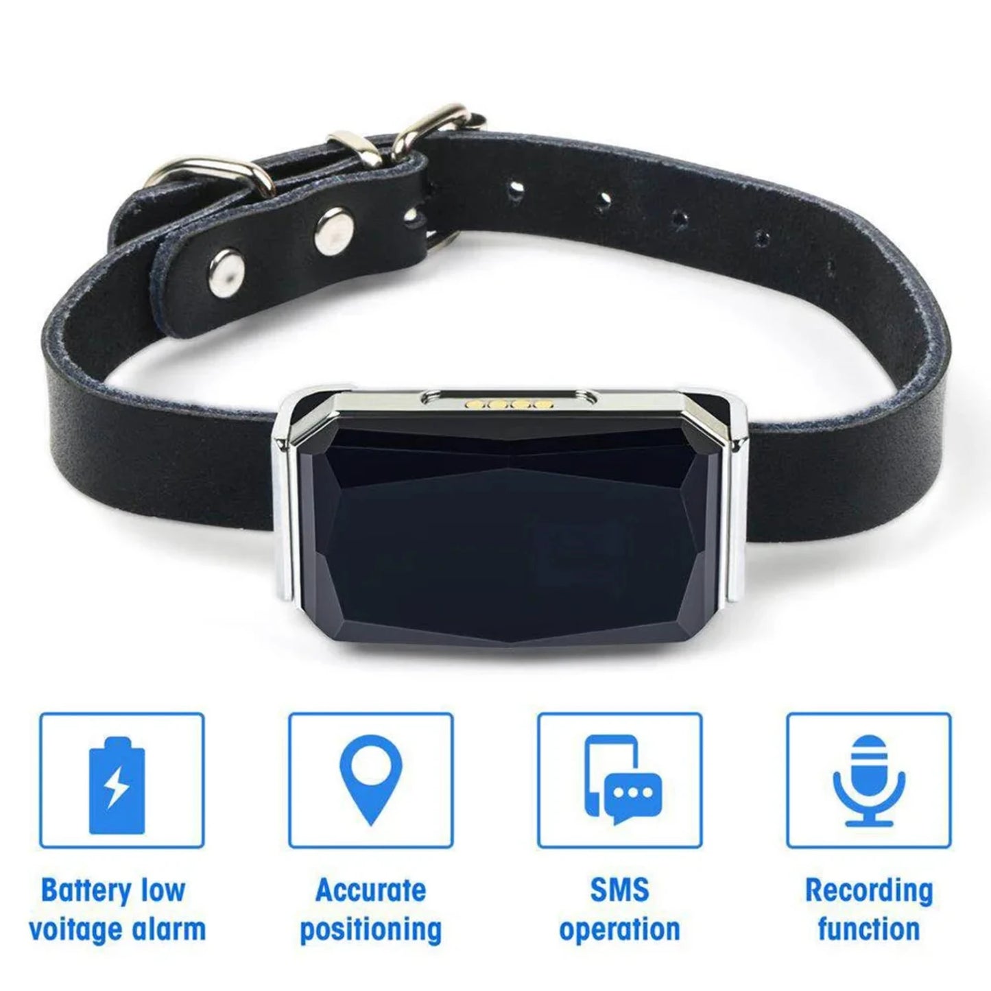 GPS Tracker IP67 Waterproof USB Charging Dog Collar