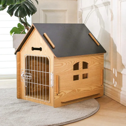 Comfortable Wooden Design Dog House for Indoor