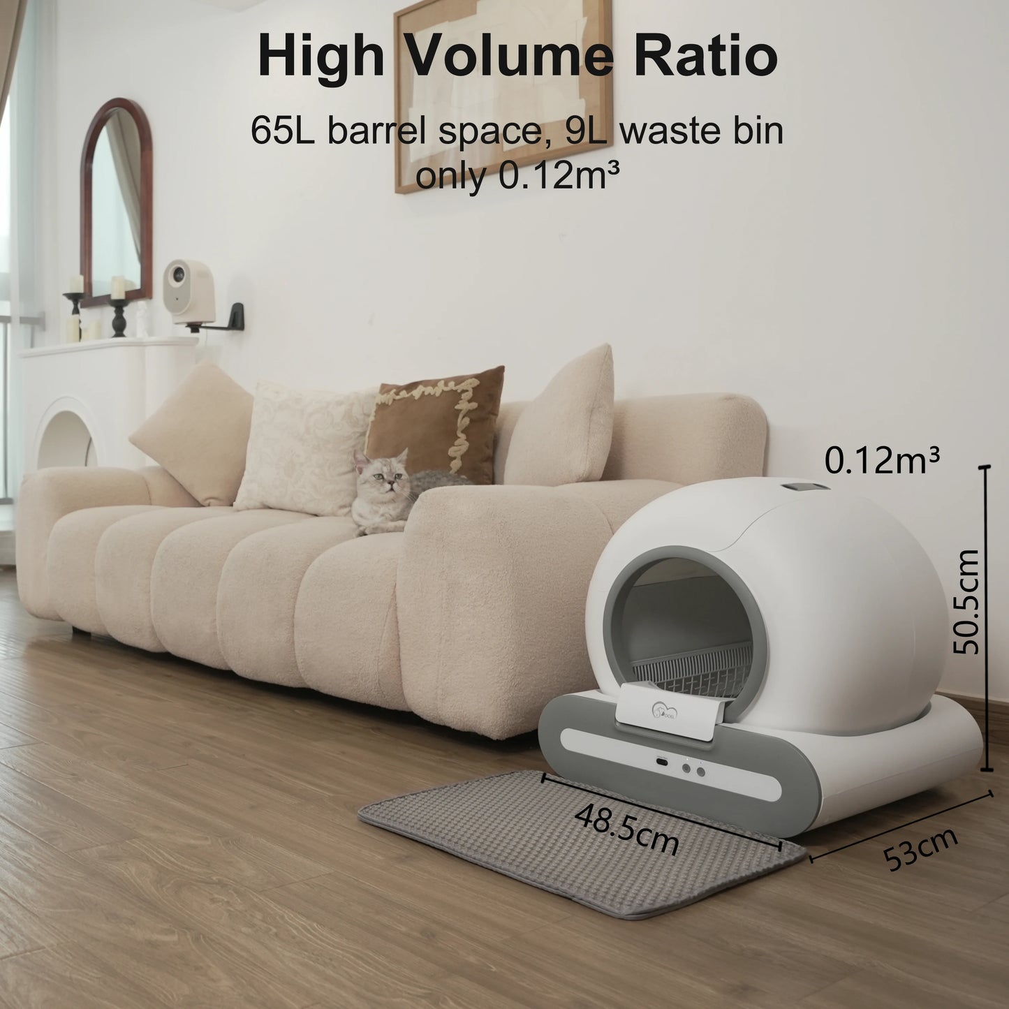DOEL Automatic Cat Litter Box Self Cleaning