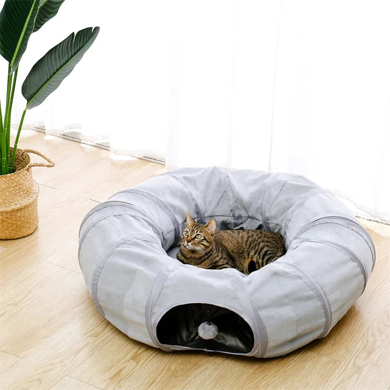 Cat Tunnel Pop Up Bed Collapsible