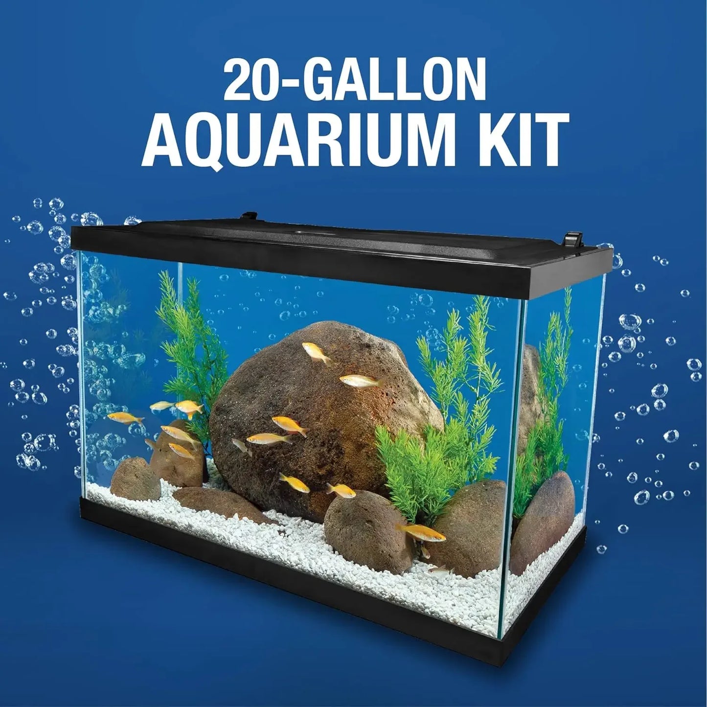 20 Gallon, Complete Tropical Fish Tank Kit