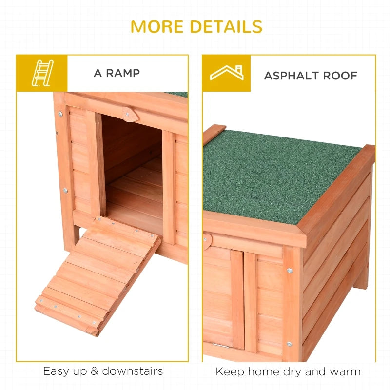 20" Wooden Rabbit Hutch Small Animal House