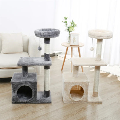 Small Cat Tower Cat Condo for Indoor Cats