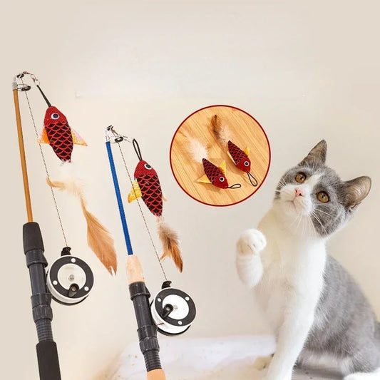 Retractable Cat Rods Simulation Fishing Rod