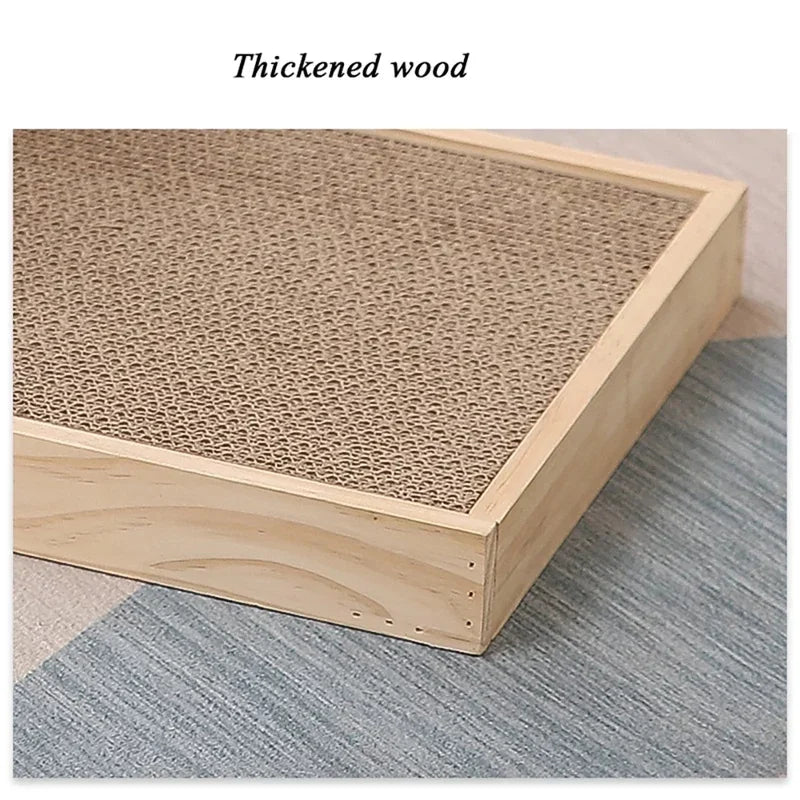 Scratcher Post Solid Wooden Sisal Ball Turntable Interactive