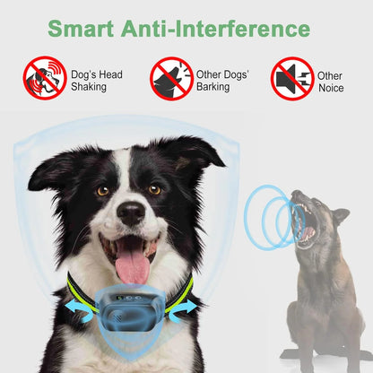 Rechargeable Dog Bark Collar with Beep Vibration,Shock