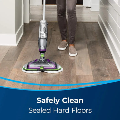 SpinWave Cordless Hard Floor Spin Mop, On-demand Spray