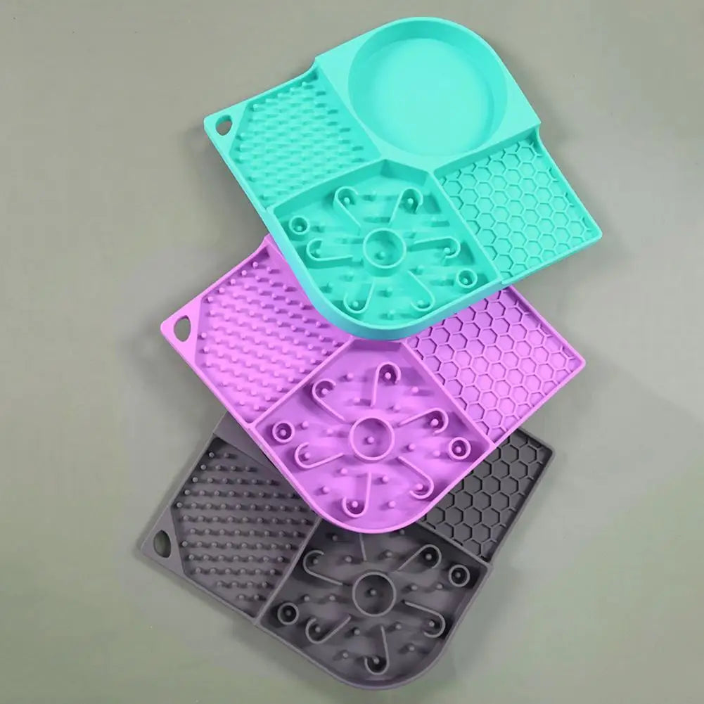 Mat Bowl Suction Cups Silicone Licking Feeding Bow