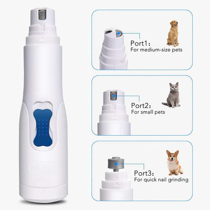 Electric Pet Nail Grinder Painless Safe Trimmer