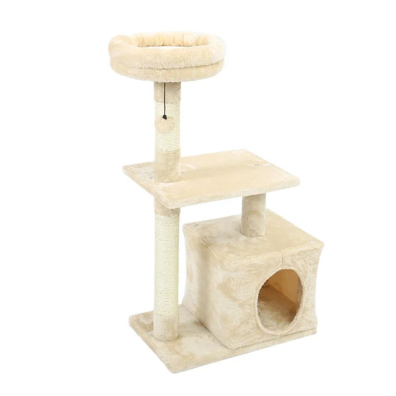 Small Cat Tower Cat Condo for Indoor Cats