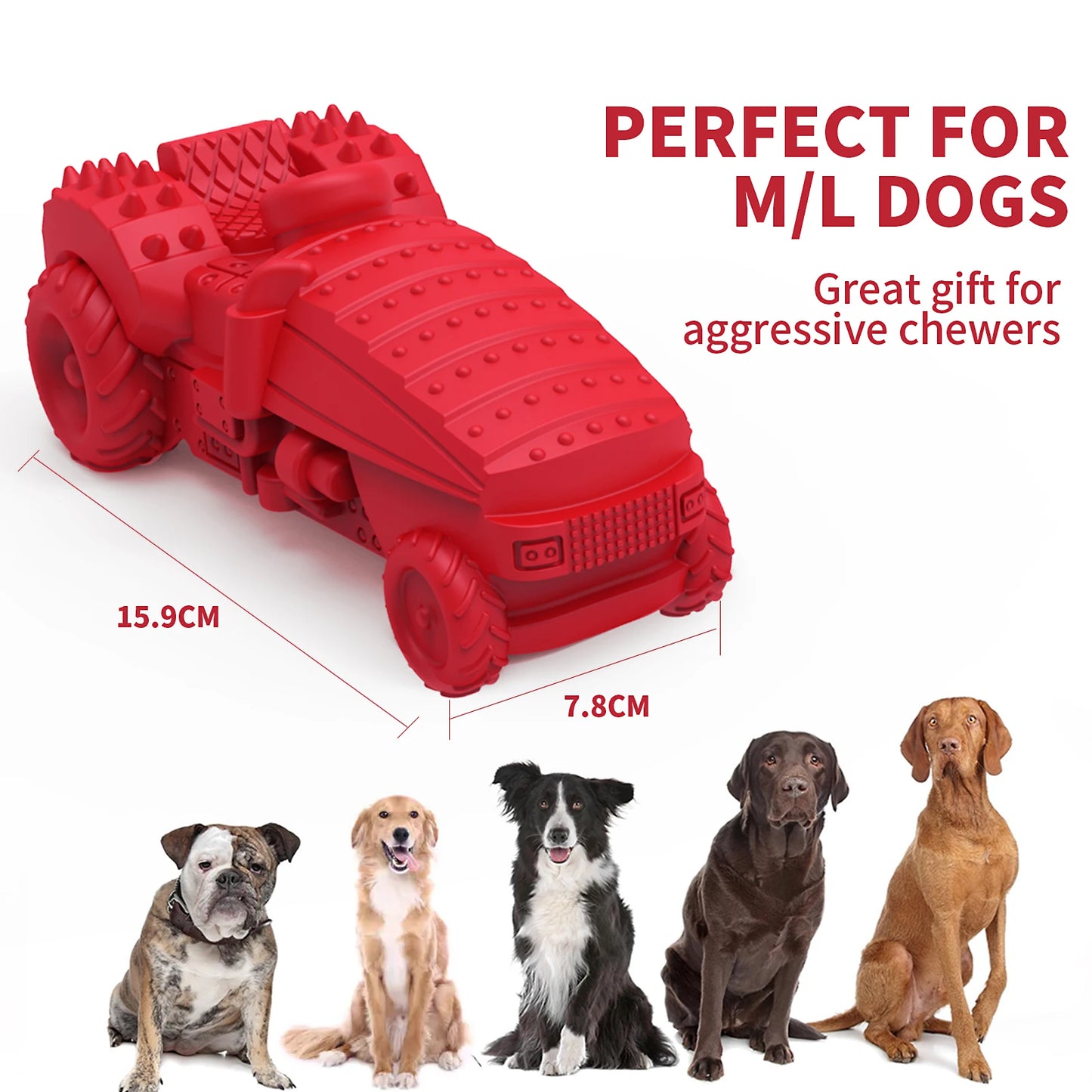 Non-Toxic Natural Rubber Interactive Dog Toy