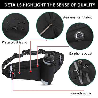 Hands Free Waist Leash for Walking Jogging Biking