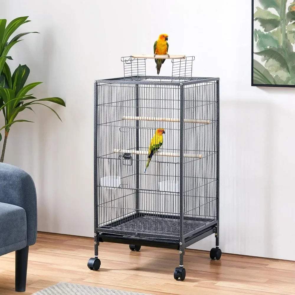 40 Inch Bird Cage Open-Top Parrot Cage