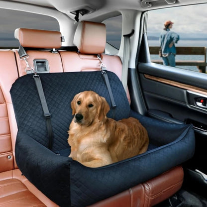 Car Seat Bed for Large/Medium Dogs or 2 Small