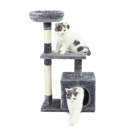 Small Cat Tower Cat Condo for Indoor Cats