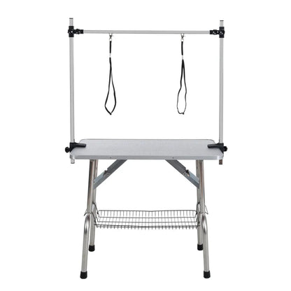 42" Folding Pet Grooming Table Stainless Steel Frame