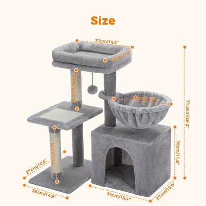 Small Cat Tree Condo for Indoor