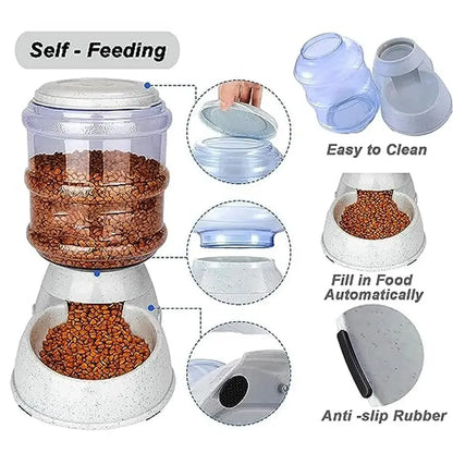 Large Capacity 3 Gallon Gravity Dog Feeder