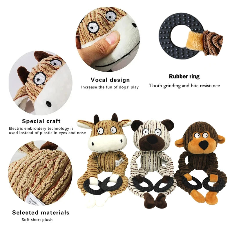 Soft Plush and Durable Squeaky Dog Toy