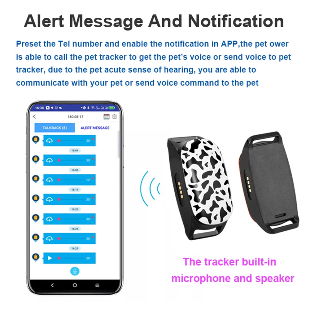 4G GPS Pets Tracker Waterproof Anti-Lost Locator