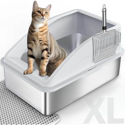 Stainless Steel Litter Box,XL