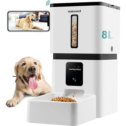 Automatic Dog Cat Feeder with Camera