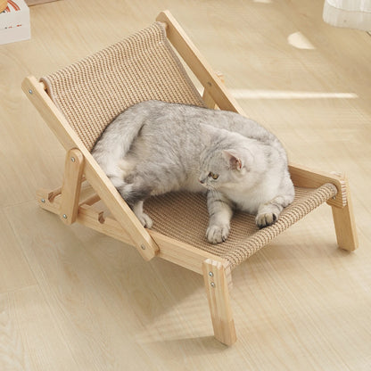 Cat Sisal Lounger Scratching Mat Adjustable Cat Hammock