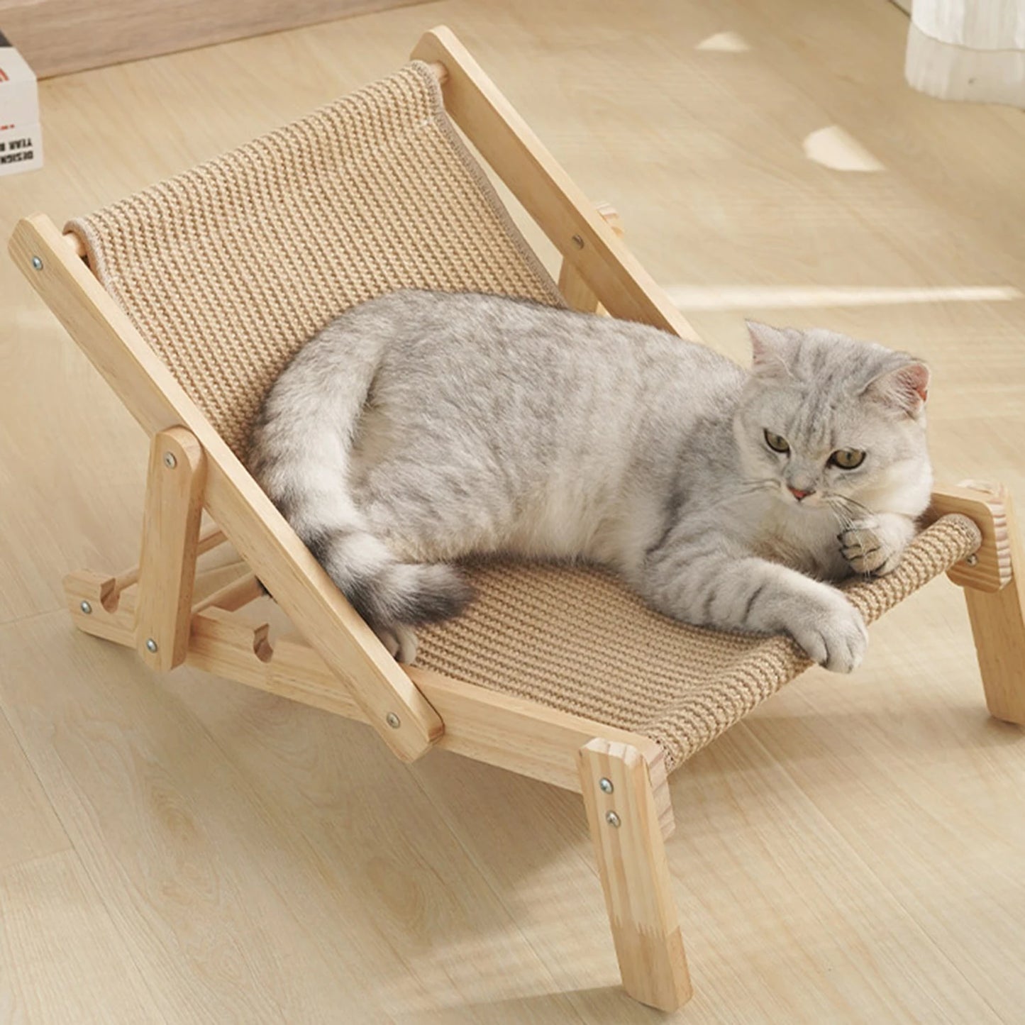 Cat Sisal Lounger Scratching Mat Adjustable Cat Hammock