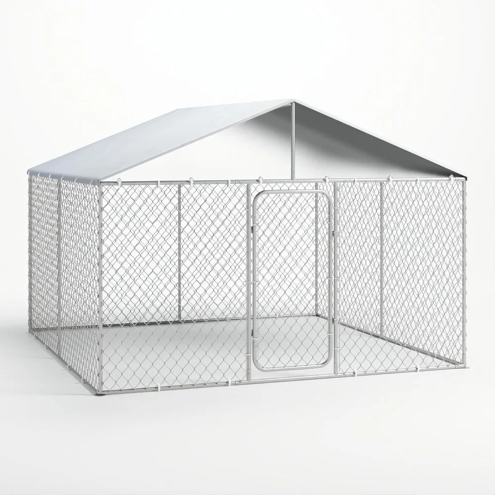 10×10FT Outdoor Dog Kennel with Cover