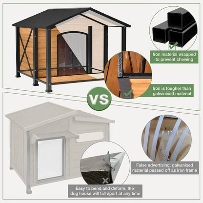 Heated Dog House Outdoor Insulated