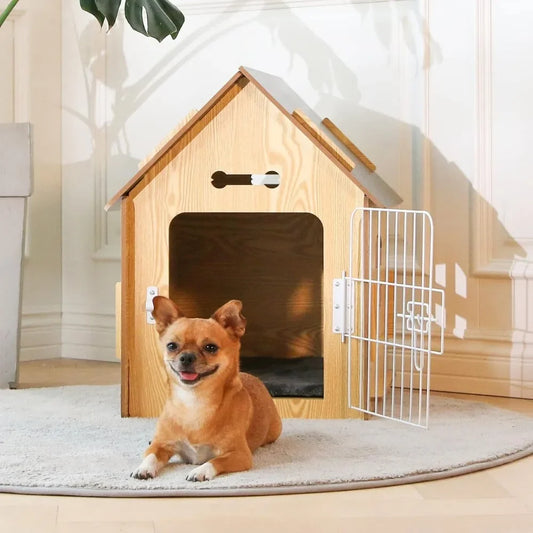 Comfortable Wooden Design Dog House