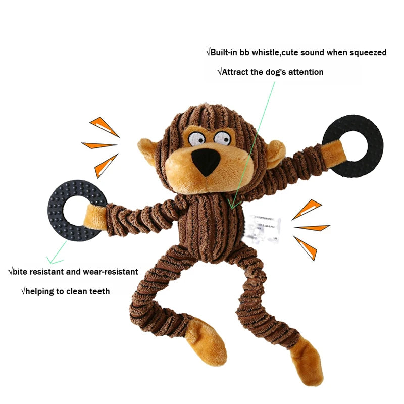 Soft Plush and Durable Squeaky Dog Toy