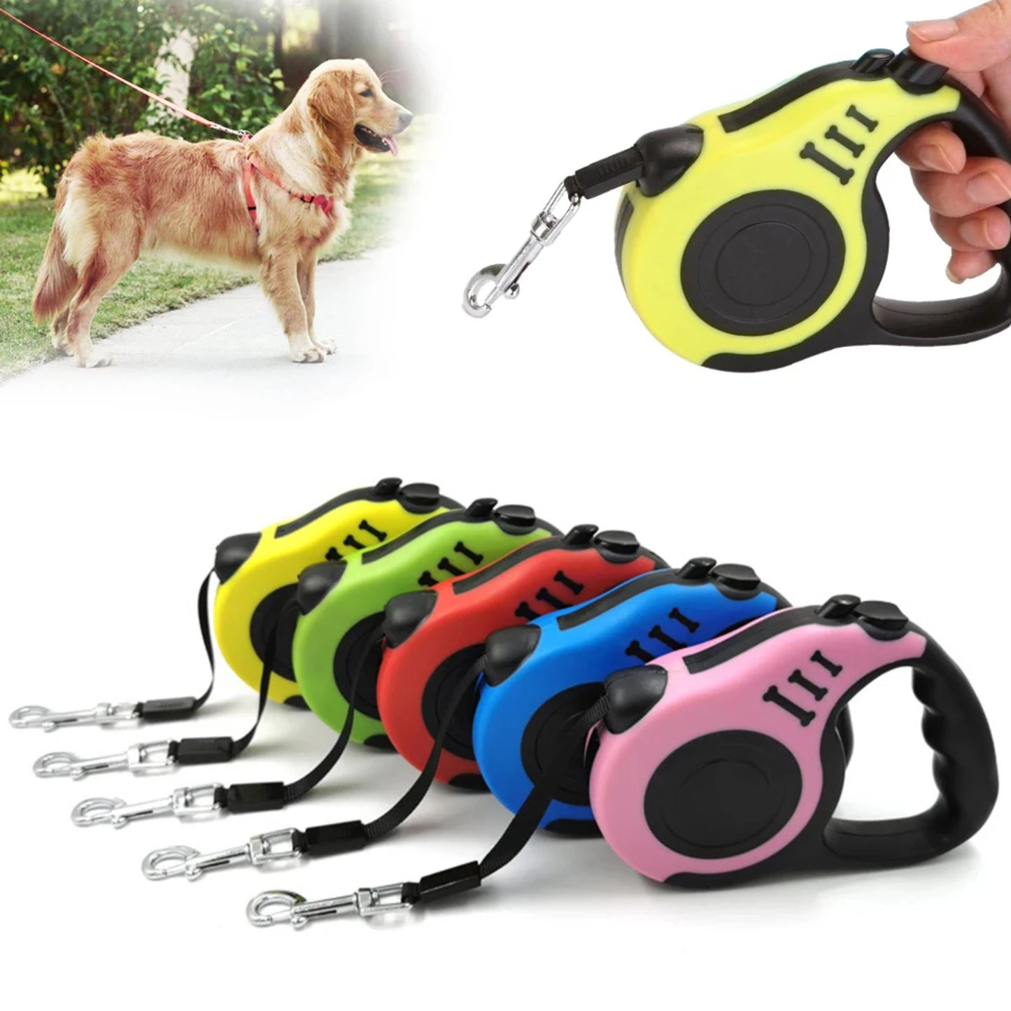 3 Meters 5 Meters Retractable Dog Leash