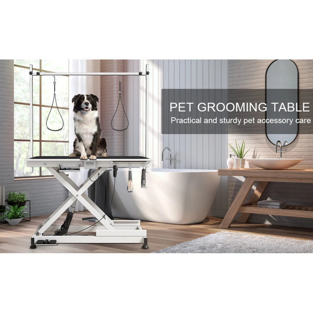 super Deluxe electric pet grooming table