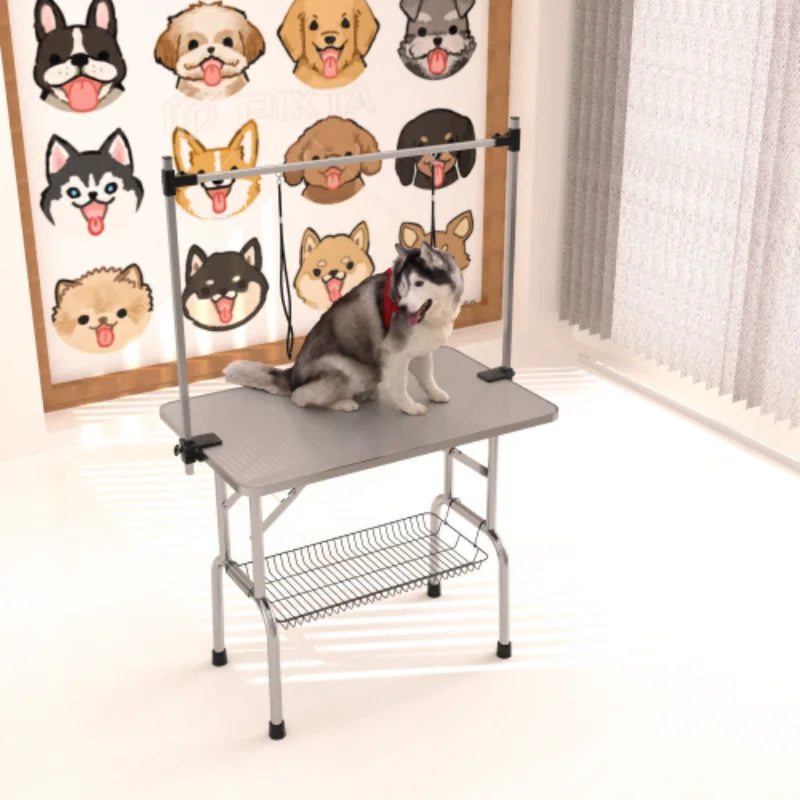 36" Folding Pet Grooming Table Stainless Steel