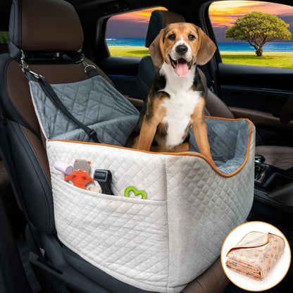 Memory Foam Booster Dog Car Seat