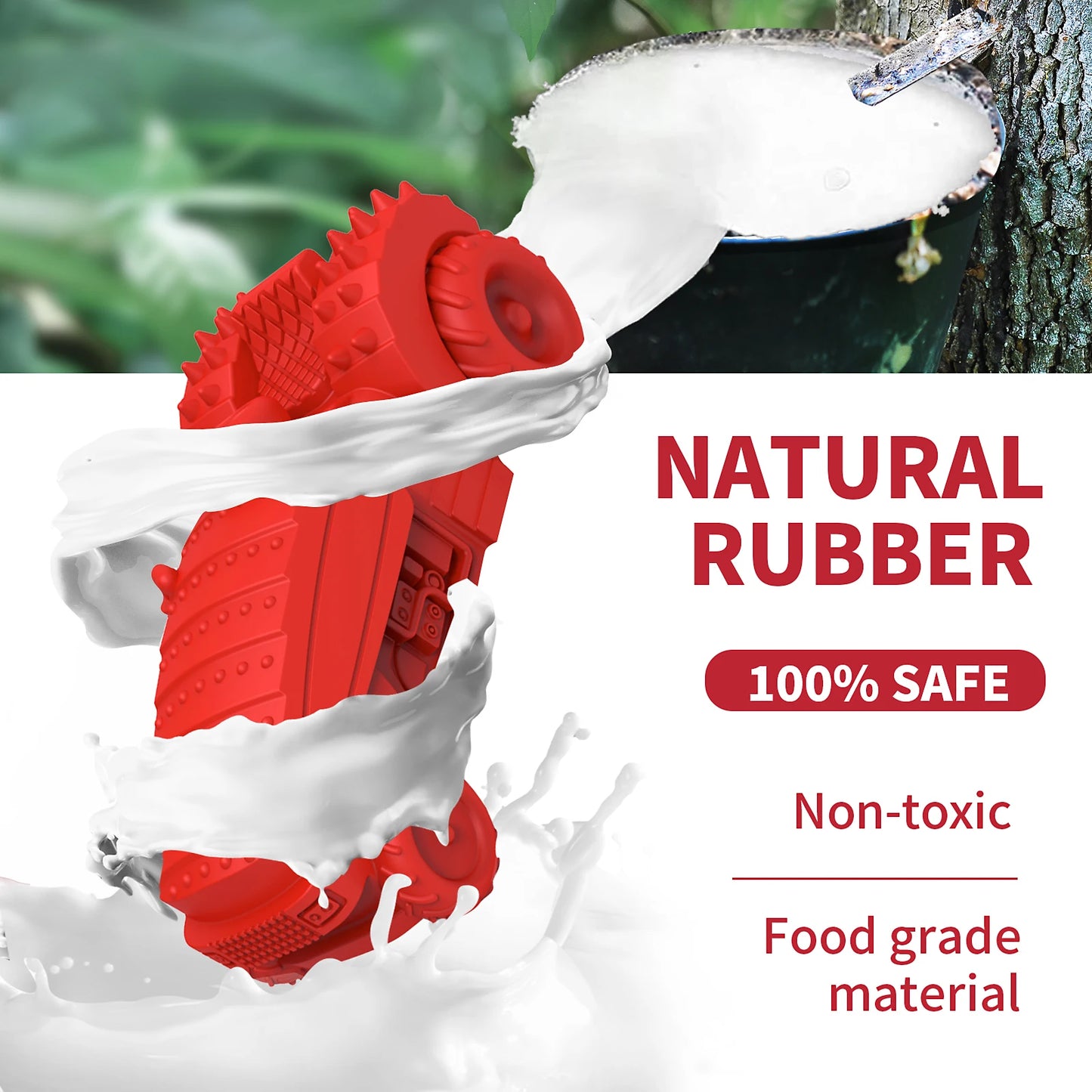 Non-Toxic Natural Rubber Interactive Dog Toy