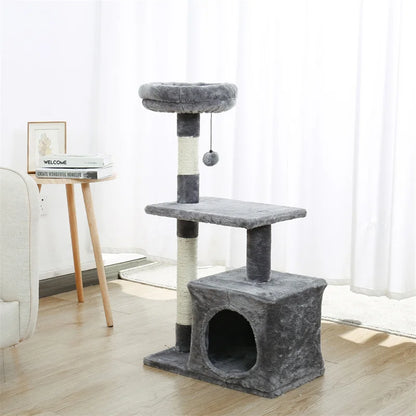 Small Cat Tower Cat Condo for Indoor Cats