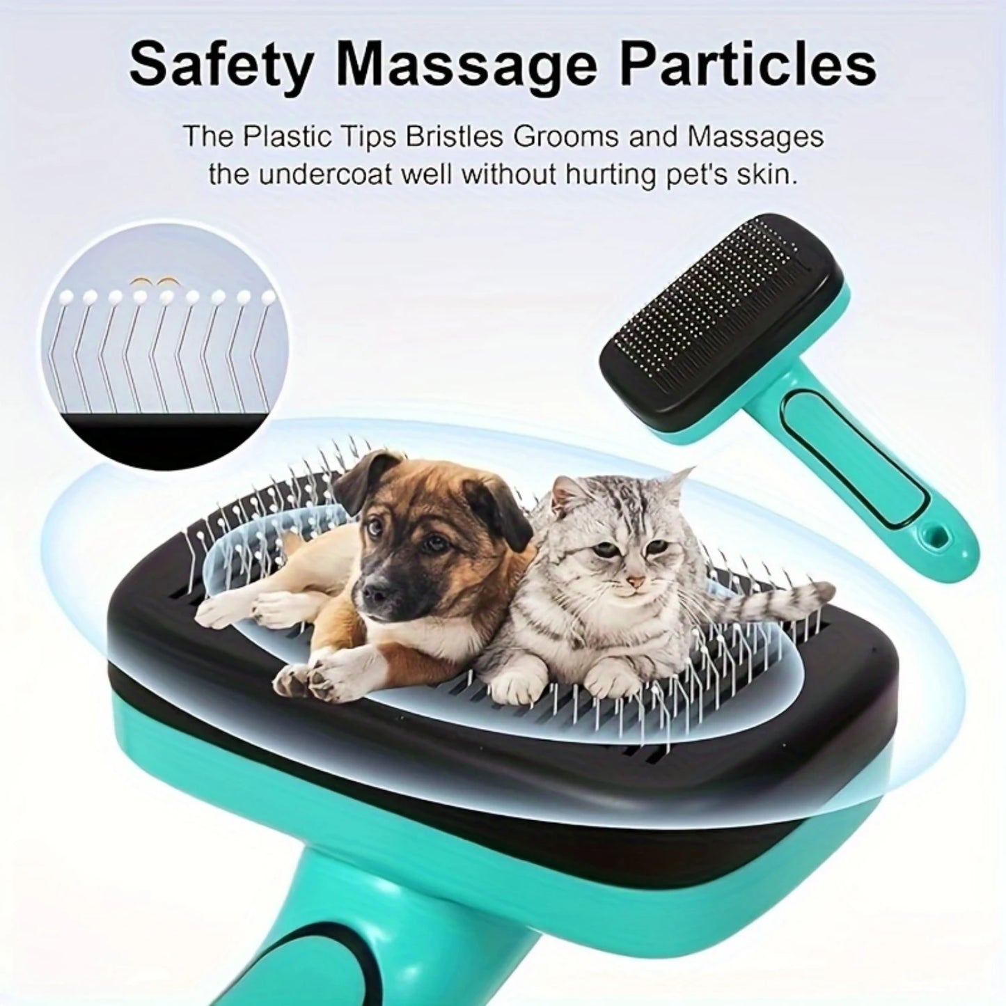 Self Cleaning Slicker Brush for Shedding & Grooming