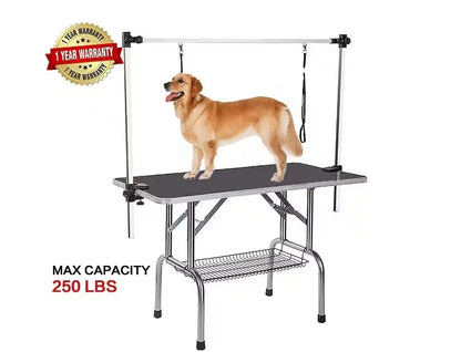 US 32"/36in./46in Dog Grooming Table, Adjustable W/Arm