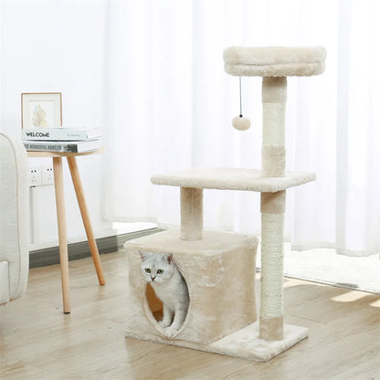 Small Cat Tower Cat Condo for Indoor Cats