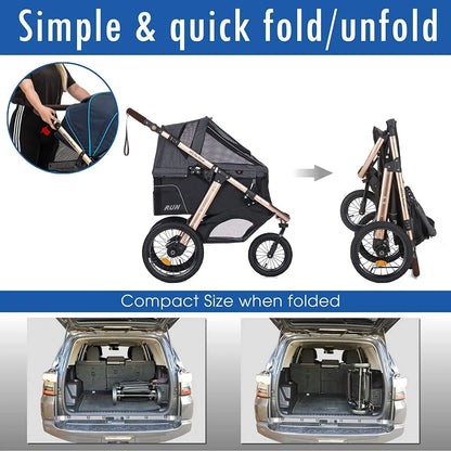Jogging Sports Stroller with Comfort Rubber Wheels