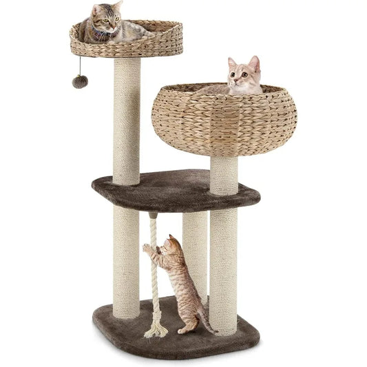 Small Cat Tree with Natural Sisal Scratching Post